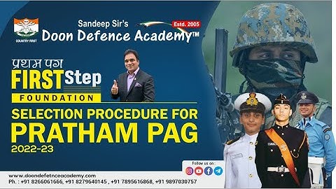 Entrance Test procedure for Foundation course at Sandeep Sir’s Doon Defence Academy | Few seats left