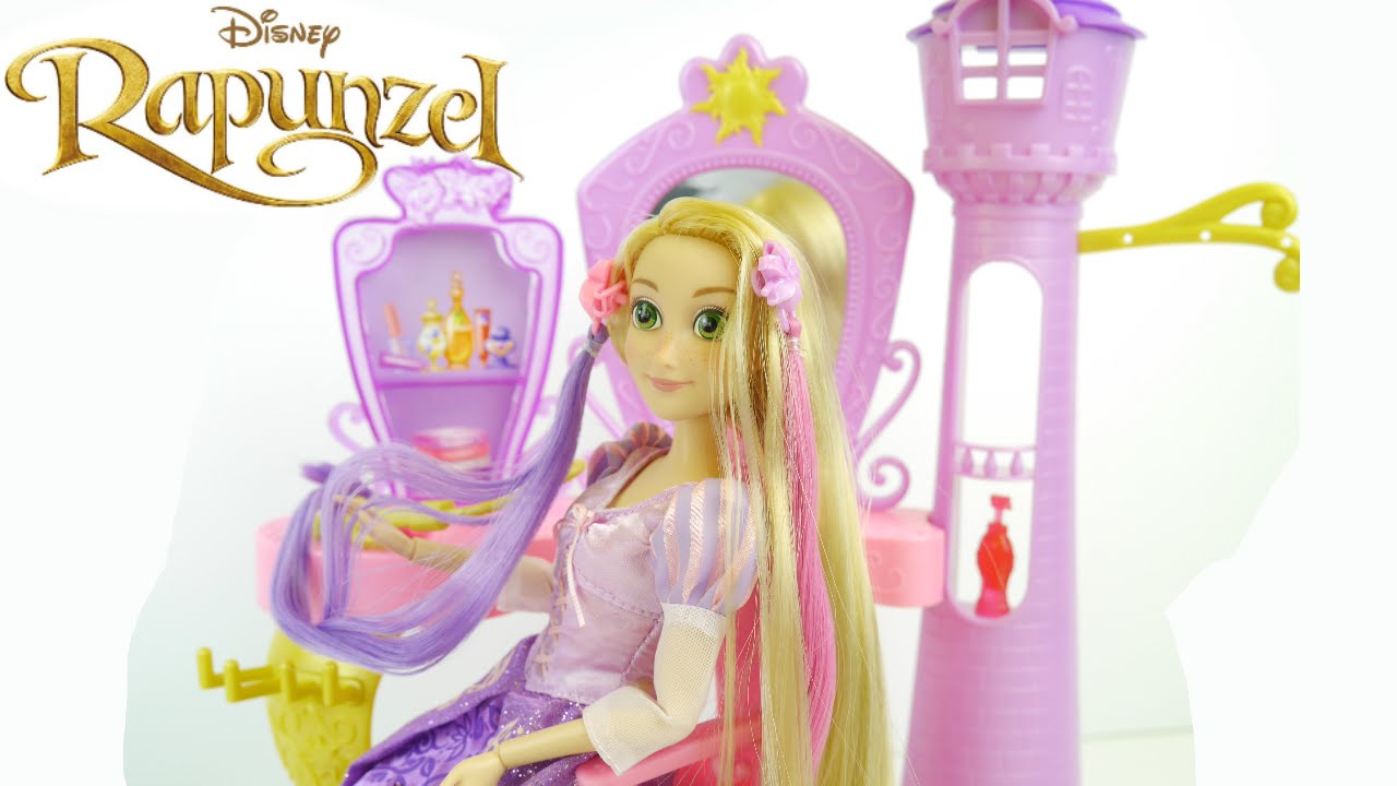 ⁣صالون حلاقة أميرات ديزني ربانزيل |ألعاب بنات Rapunzel Hair Salon
