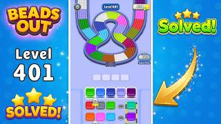 [NEW UPDATE] Beads Out - Level 401 Walkthrough 🧩 | Solution & Gameplay (Voodoo) 🔴