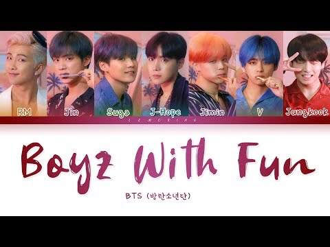 BTS - Boyz With Fun (방탄소년단 - 흥탄소년단) [Color Coded Lyrics/Han/Rom/Eng/가사]