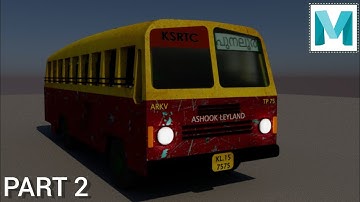 KSRTC OLD BUS 3D MODELING IN MAYA PART 2