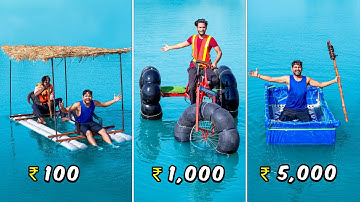 Crazy Boat Making Challenge – ₹10 vs ₹100 vs ₹500...🤣| कौन बनाएगा सबसे  मजेदार Boat 🚤💥