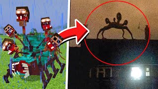 Mobs do Minecraft CAPTURADOS NA VIDA REAL