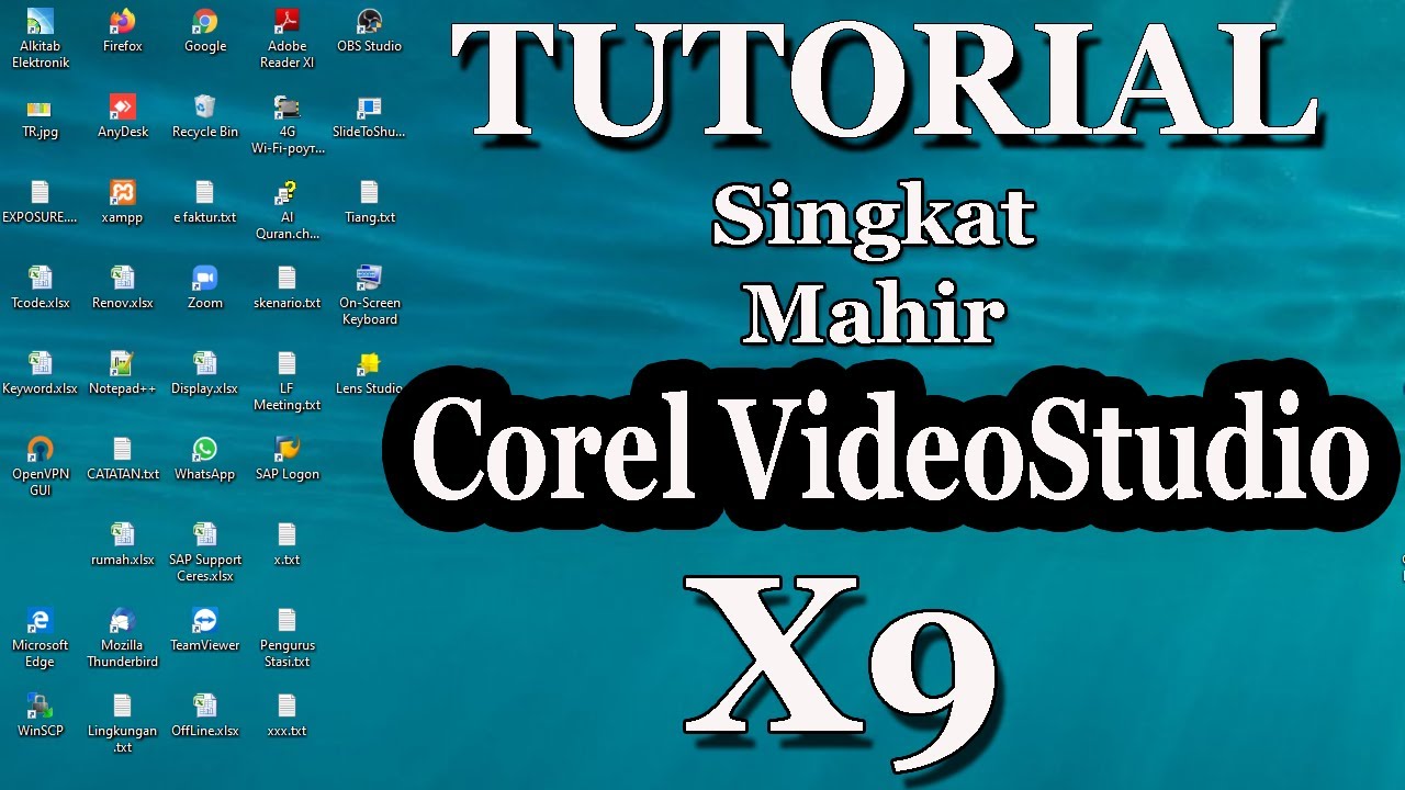 TUTORIAL COREL VIDEO STUDIO X9 YouTube