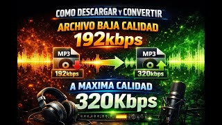 Como Descargar y Convertir Musica de 192kbps a 320kbps