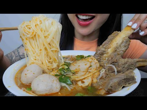 SPICY VIETNAMESE SOUP (ASMR EATING SOUNDS) NO TALKING | SAS-ASMR
