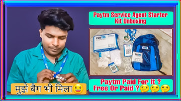 Paytm Service Agent Basic Starter Kit Unboxing and Review | PSA Merchandise Kit Unboxing | COD ?🤔