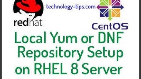How to Setup Local DNF Repository on RHEL 8 Server using ISO