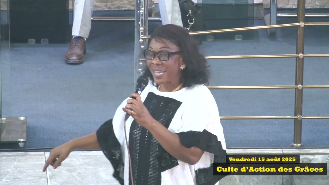 CULTE D'ACTIONS DE GRACES AVEC L'APOTRE EREGO AIDINI APRES LA CAMPAGNE DE NDJILI,LE 15 AOUT 2025.