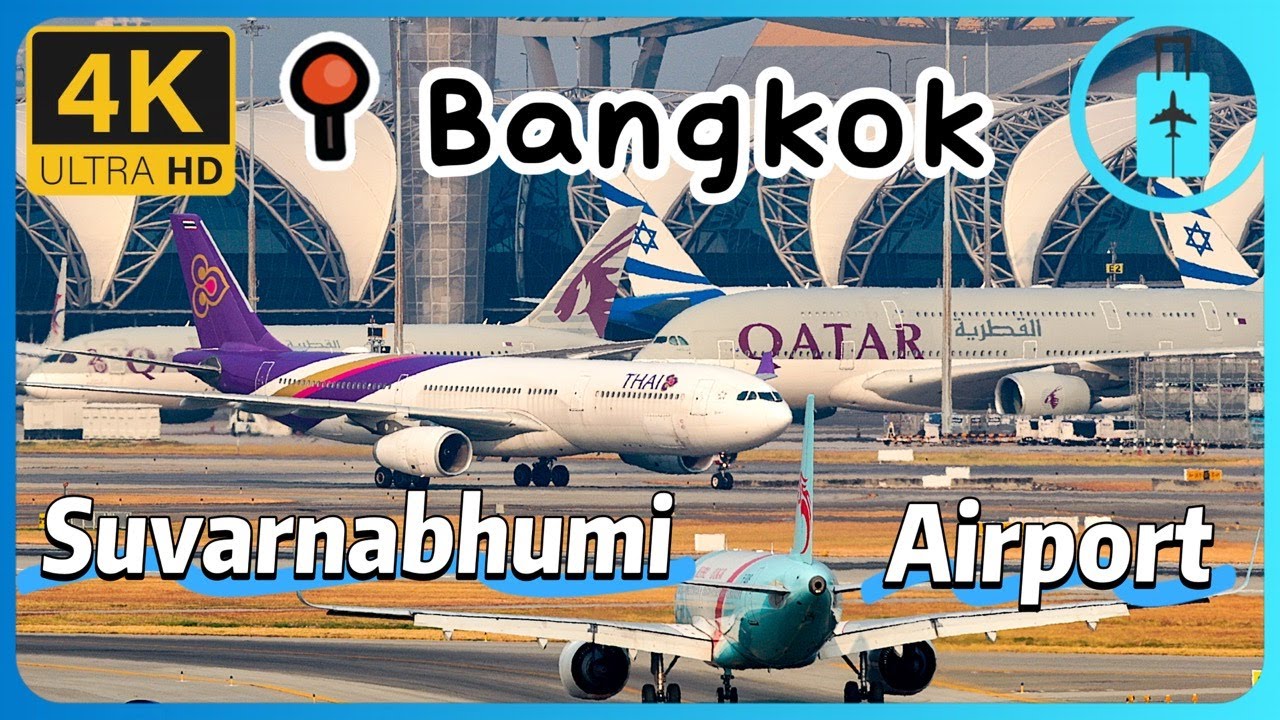 🇹🇭Golden Hours Bangkok Suvarnabhumi Airport（BKK）Plane Spotting｜สนามบินสุวรรณภูมิ｜泰国曼谷素万那普国际机场飞机起飞降落