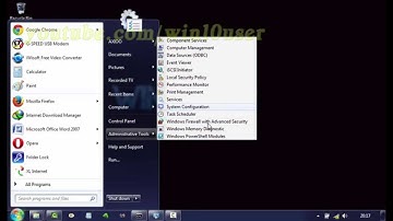 Windows 7 Ultimate Tips : How to show or hide System Administrative Tools in Start Menu