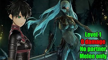 Lv 1, 0 damage, no partner, melee only Invading Executioner (Code Vein)