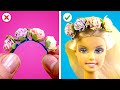 BARBIE HACKS | 14 TIPS DAN TRIK MENDANDANI BARBIE YANG MENYENANGKAN & IDE KERAJINAN DIY DARI MAINAN