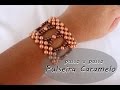 NM Bijoux - Pulseira Caramelo - passo a passo