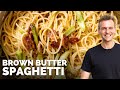 Brown Butter Spaghetti with Bacon &amp; Asparagus