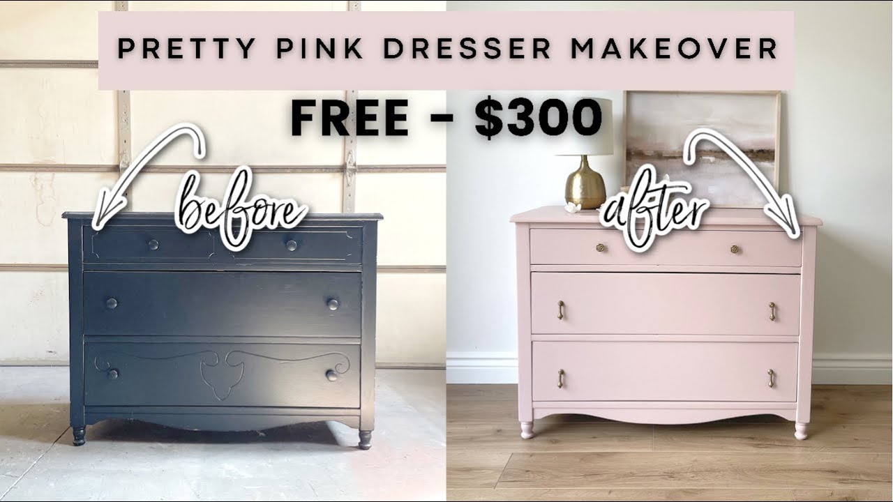 How to Flip Furniture With Pink Chalk Paint - Bellewood Cottage