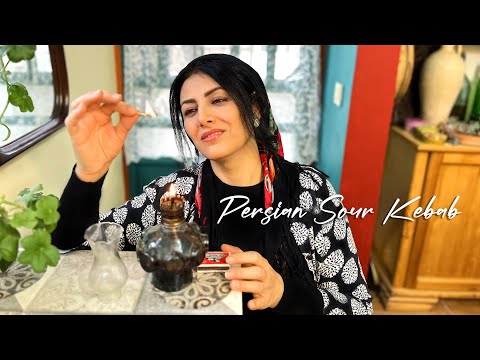 #46 Country Woman Makes Kebab in a Snowy Day! Daily Routines in Iran Village Life |Slow Simple Life