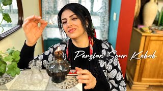 #46 Country Woman Makes Kebab in a Snowy Day! Daily Routines in Iran Village Life |Slow Simple Life