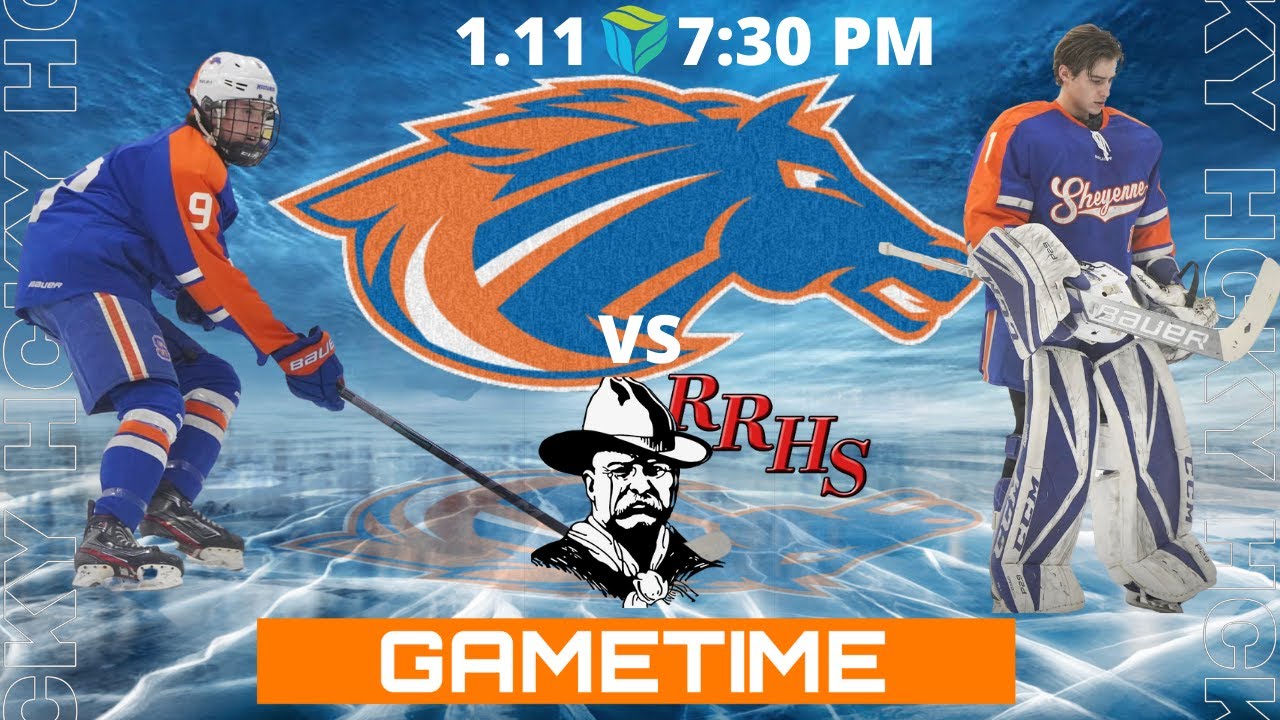 Varsity Boys Hockey West Fargo Sheyenne Mustangs vs Red River High