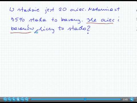 Obliczanie liczby gdy dany jest jej procent - Matematyka Szkoła Podstawowa i Gimnazjum