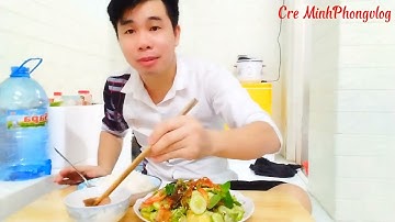 Nay ăn đơn giản thôi khô cá lóc bóp gỏi dưa Leo#monngon #giaitri #minhphongvlog