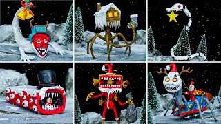 😱 ALL TREVOR HENDERSON MONSTER in Christmas - Trevor Henderson Creatures with Clay