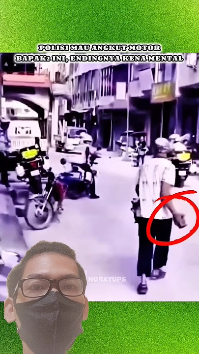 Keberanian bapak ini membuat polisi kena mental #shorts