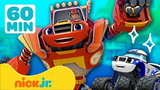 Blaze y Los Monster Machines | ¡Aventuras de Robot Monster Machine! | 1 Hora | Nick Jr. en Español