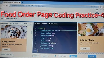 Food Order Page Coding Practice-4 | CCBP | NXTWAVE | HTML,CSS,BOOTSTRAP |