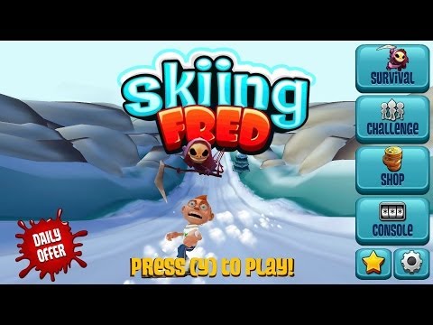 Skiing Fred - Quick Try for the OUYA