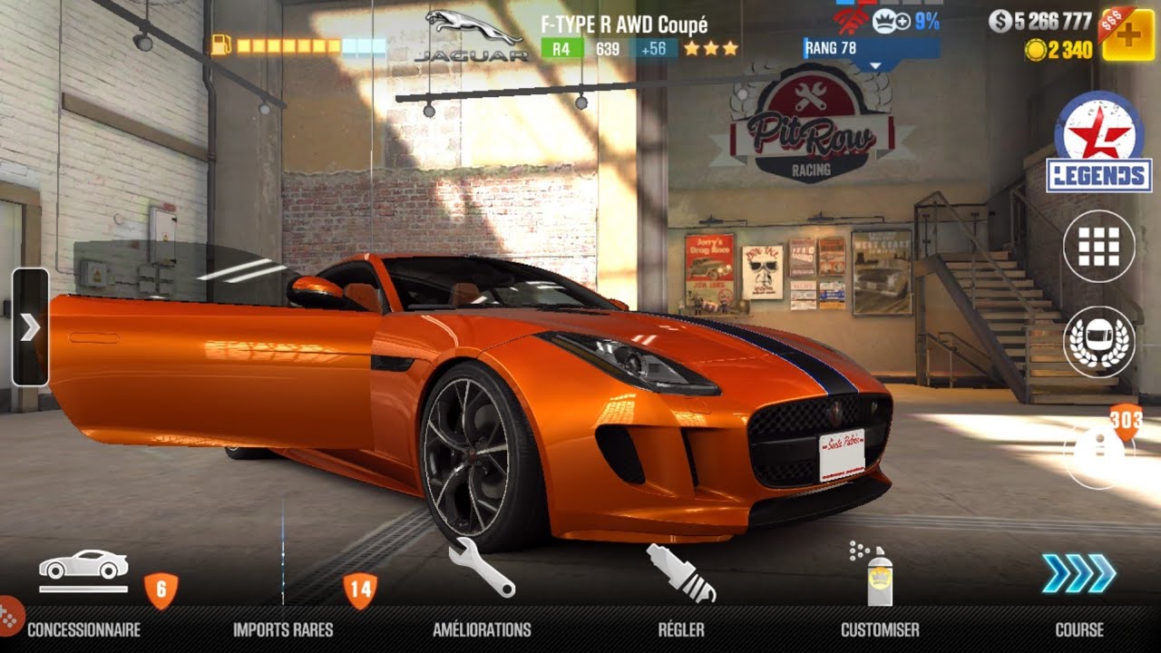 CSR 2 : Jaguar F-Type R AWD Coupé (MAX UPGRADE  )