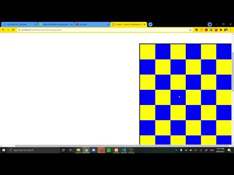 PHP Custom Chessboard Creator Project
