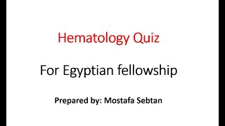 Hematology Quiz for fellowship screenshot 2