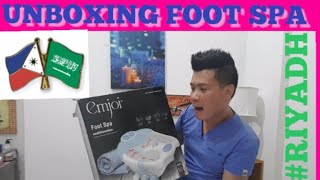 FILIPINO-SAUDI ARABIA Foot spa unboxing! Goodbye luma Welcome na bagon