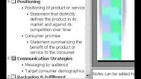 Microsoft Office PowerPoint 2000 Outline view