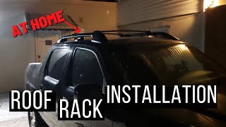 How to install a Honda Ridgeline roof rack  first gen ridgeline  installed at home.