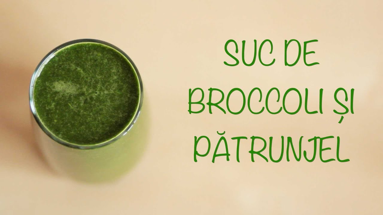 Reteta Suc Detox verde cu varza, mar si broccoli