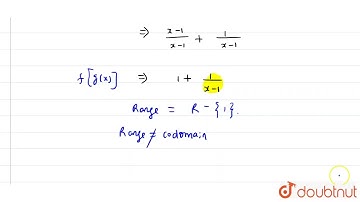 Let f : R rarr R be defined as f(x) = 2x – 1 and g : R – {1} rarr R be defined as g(x)=(x-1/2)/(...