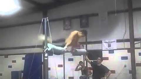 Rough High Bar Crash - Back Slam