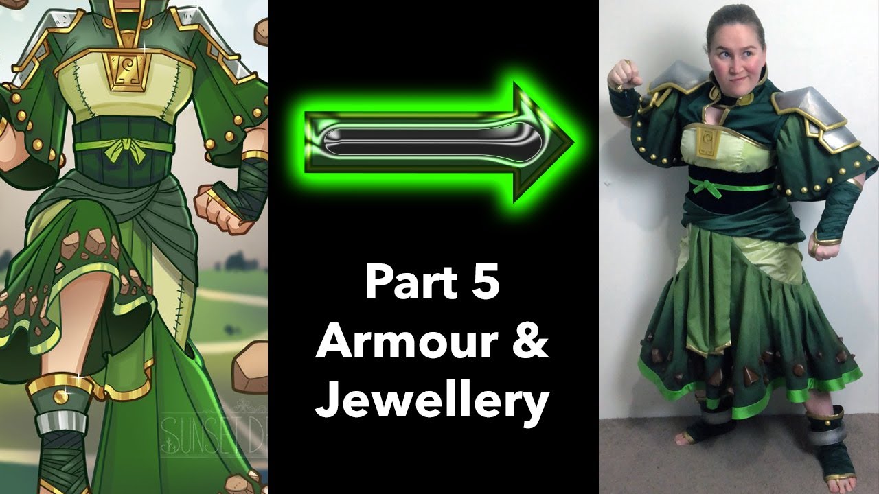 Making Toph from Avatar the Last Airbender by Sunset Dragon | Part 5- Armour & 3D Printing Jewellery