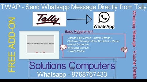 TWAP | Send Whatsapp Message from Tally