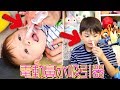吸い取り器で鼻水吸われて泣いちゃう赤ちゃん しぃしぃ 電動鼻水吸引器メルシーポットを使ってみた！ベビーグッズ