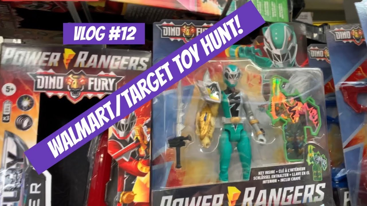 Vlog #12: Walmart/Target Toy Hunt: Awesome New Power Rangers Dino Fury  Finds! 