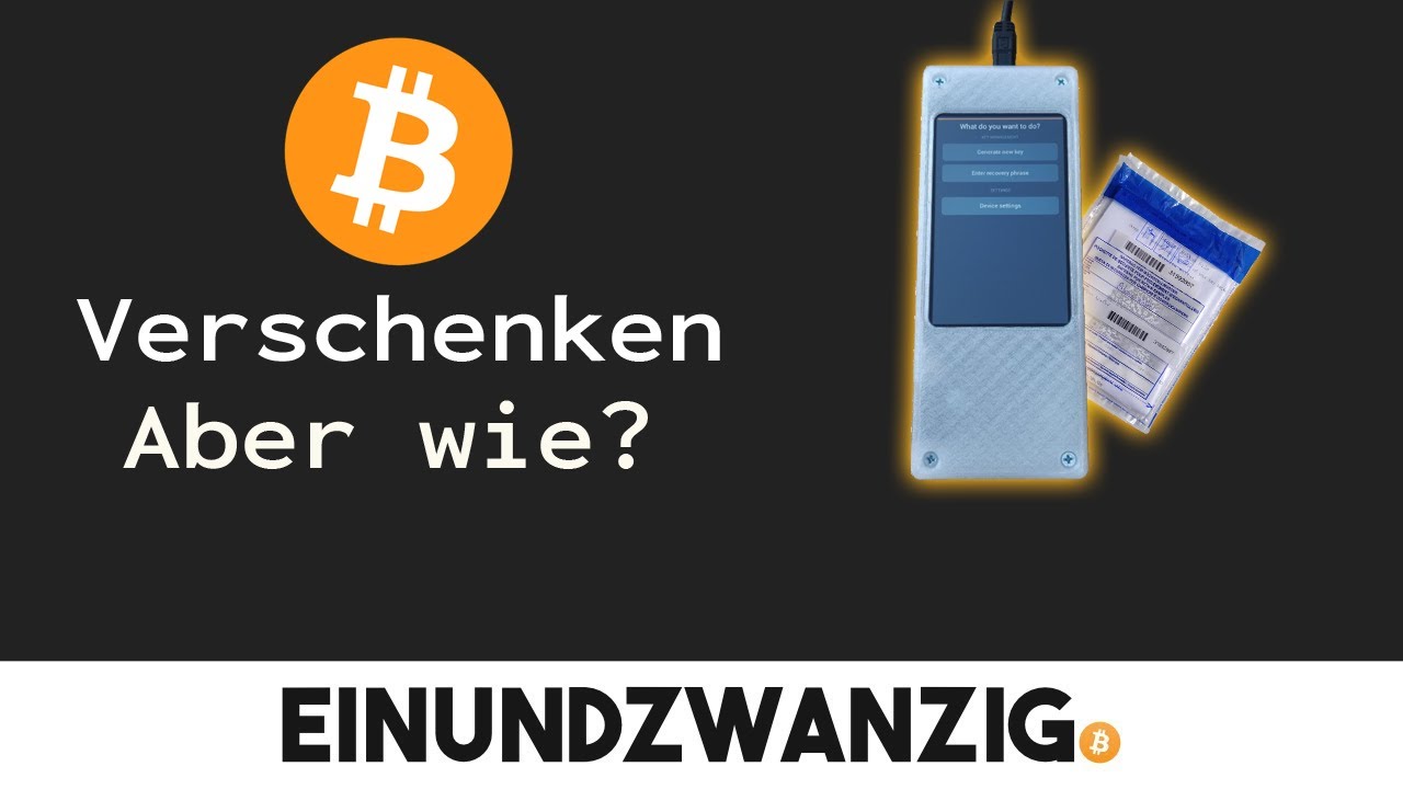 Tutorial - Bitcoin verschenken mit Specter DIY