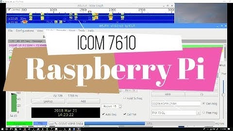 Icom 7610 Raspberry Pi 3 WSJT X FT8 Demo