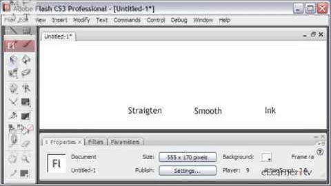 Flash Tutorials: Pencil Tool