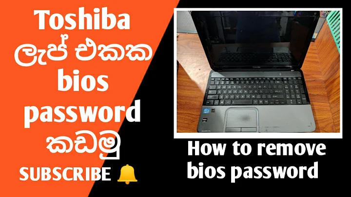 How to remove bios password on laptop Toshiba satallite pro L850 | Laptop repair sinhala