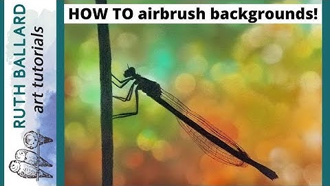 How to airbrush backgrounds! | Beginner