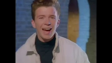 Never gonna give you up but every time he say never it gets slower