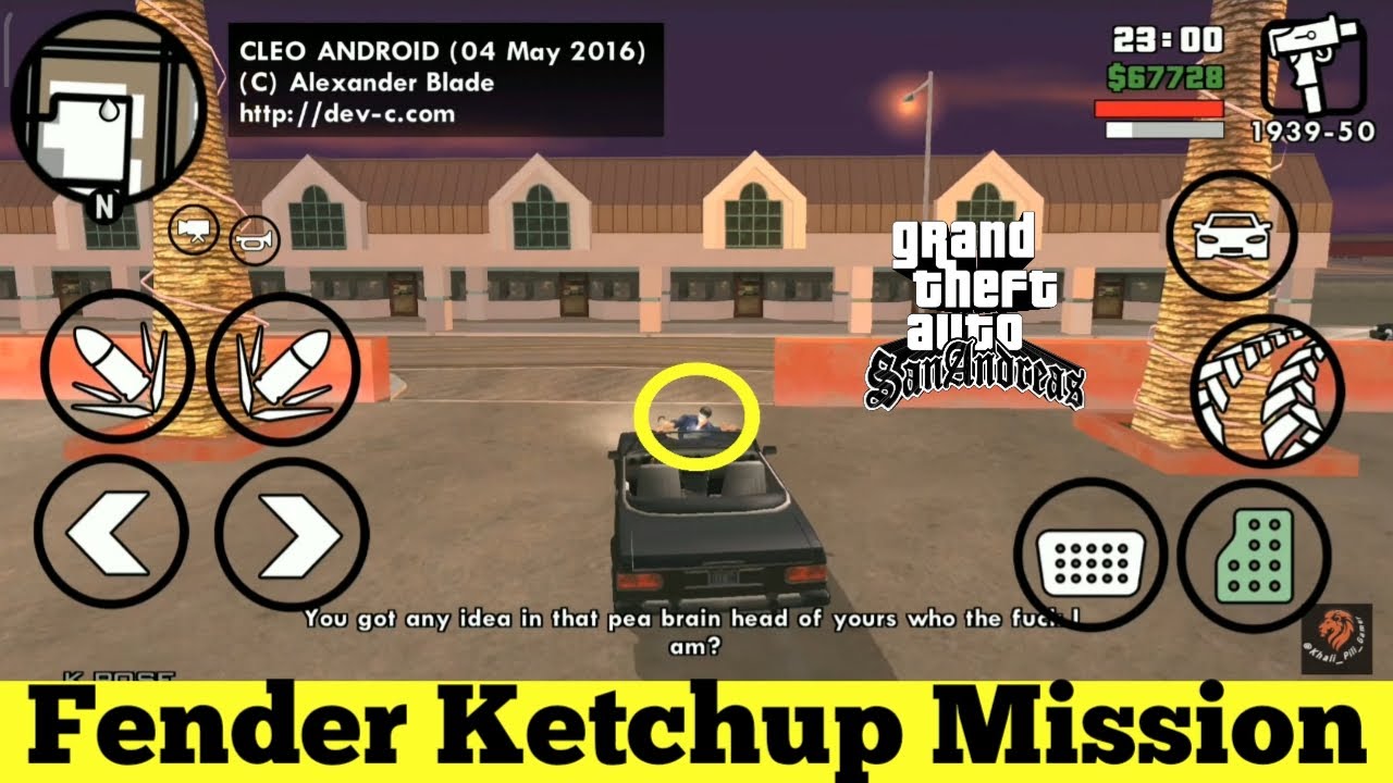 Fender Ketchup Mission Completed Game Play GTA San Andreas Khali pili Gamer with CARL